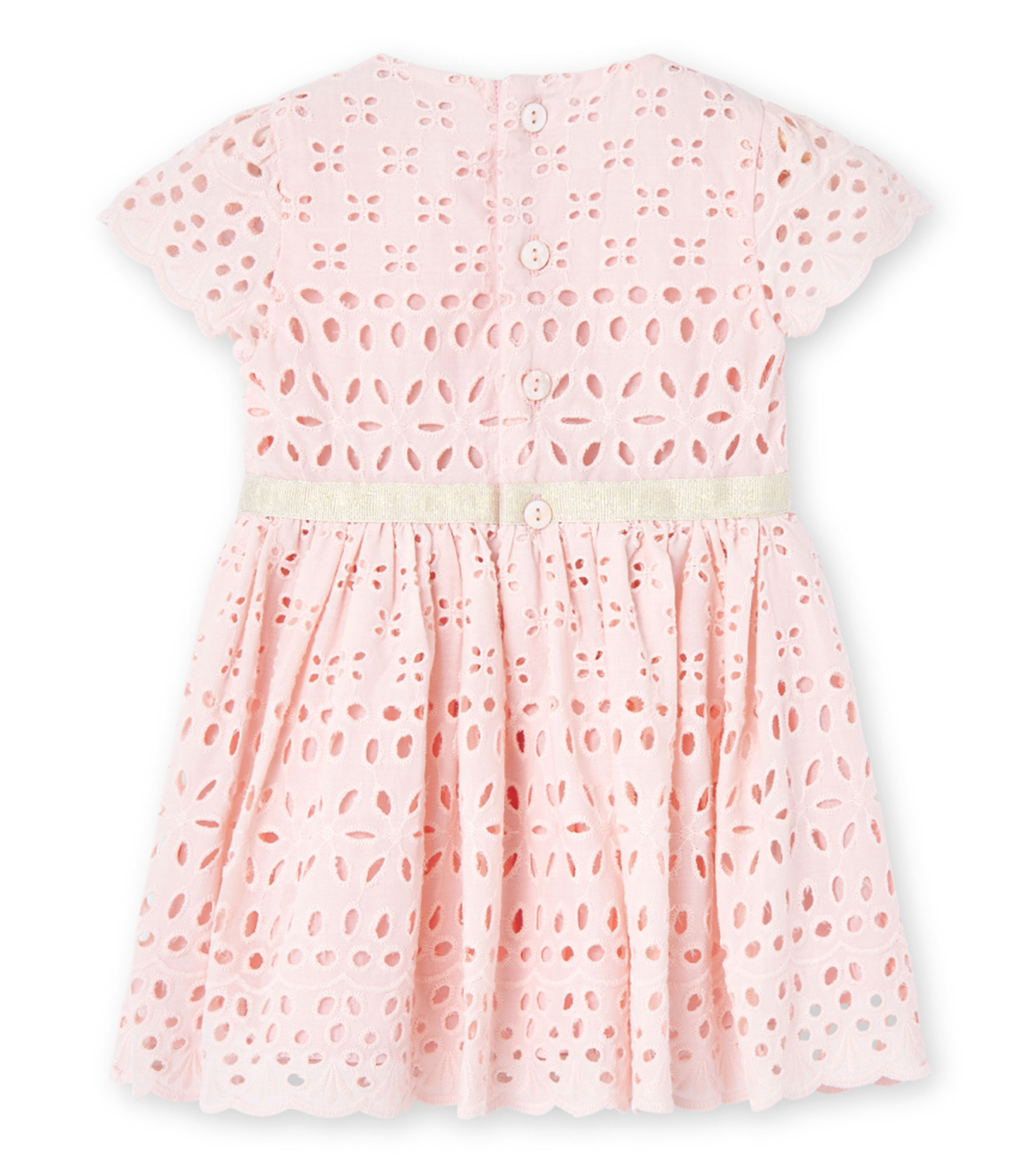 Vestido bordado regular Bebe